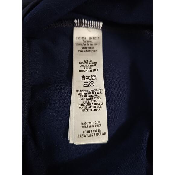 Ted Baker London Nolah Rope Tie Swimsuit Blue Size 1 NOWT - Picture 7 of 9